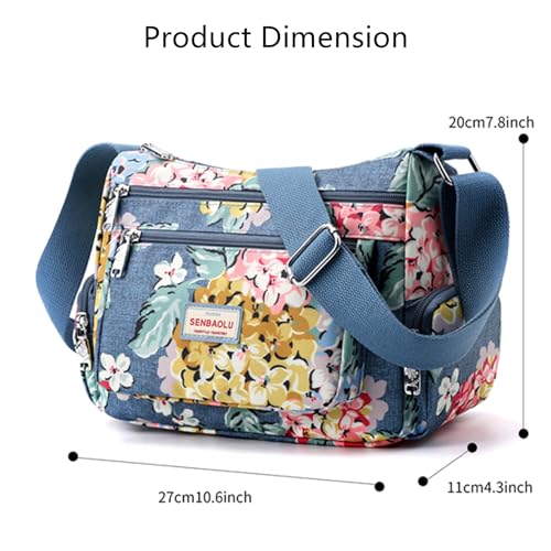 Shoulder Bags for Women Nylon Crossbody Bags Waterproof Lightweight Messenger Purses and Handbags3