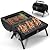 Joyfair Portable Charcoal Grill (2 IN 1 Double-Sided), Small Tabletop Barbecue Grill with Food Tray & Rack for Outdoor Camping Home Patio BBQ Grilling, Heavy Duty & Multi-use, Easy Assembly (230Sq.in)