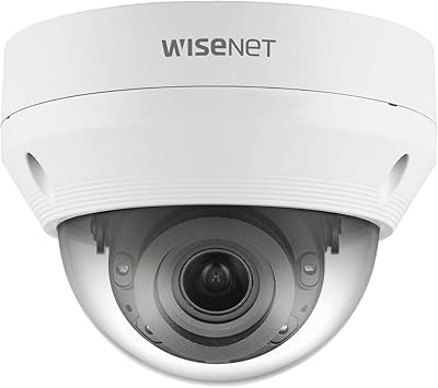 Hanwha Techwin QNV-8080R Wisenet Q Series 5M H.265 IR Dome Camera, 1/2.8" 5MP CMOS, Max. 5Megapixel 2592 x 1944 Resolution, 3.210mm 3.1x Motorized Varifocal Lens