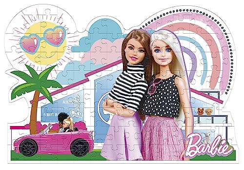 Clementoni 27163 Barbie Supercolor Shaped Barbie-104 Pieces-Jigsaw Puzzle for Kids Age 6-Made in Italy, Tan, Medium - Image 2