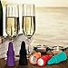 SZUAH Wine Bottle Stopper (Set of 5), Silicone Reusable Wine and Beverage Bottle Stopper with Grip Top, Assorted Color.(Red, Blue, Orange, Purple, Black)