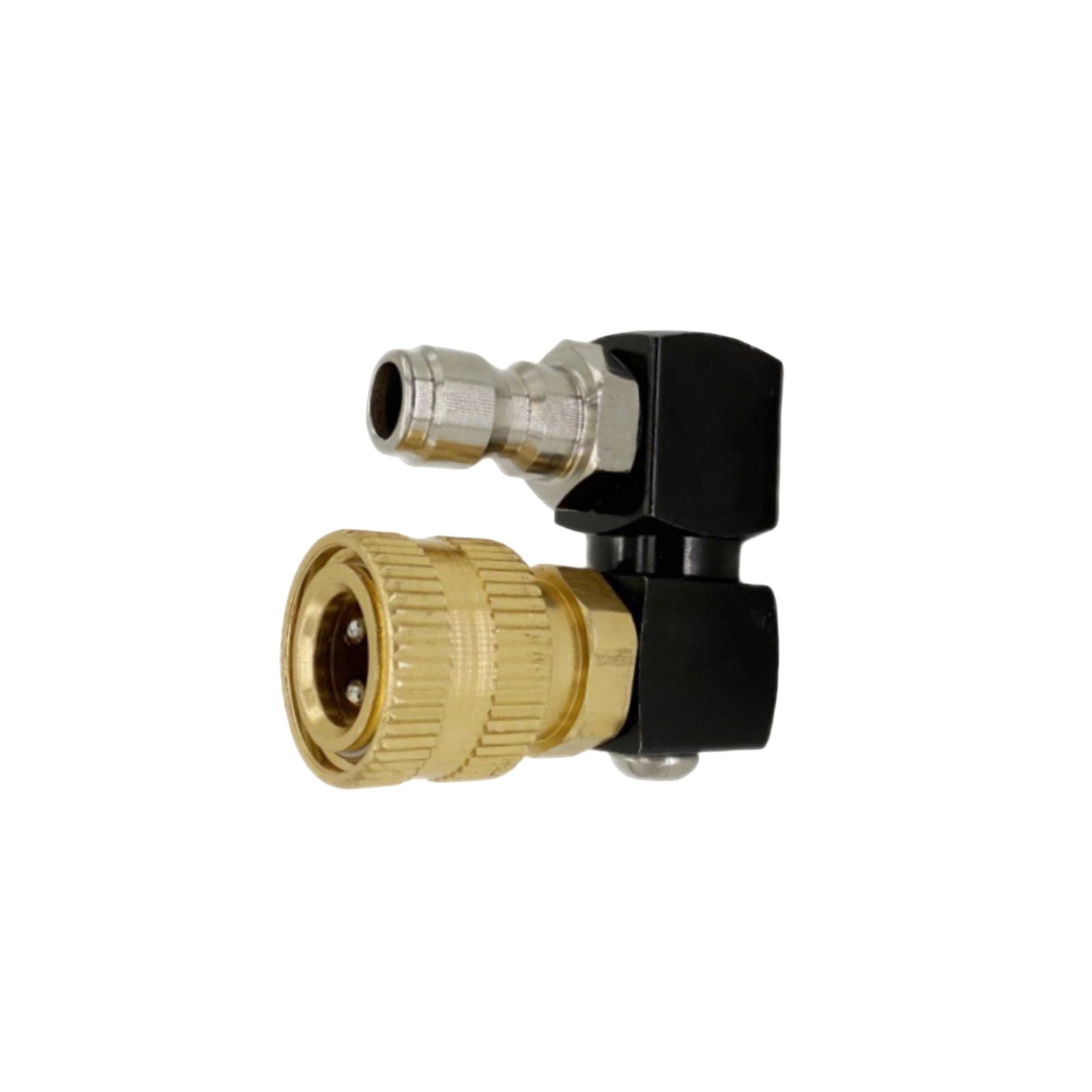 360 Degree Rotating High Pressure Quick Connection Nozzle for Water Hose with 1/4 Inch Fast Release Fitting Metal Construction Leakproof Water Pipe Joint