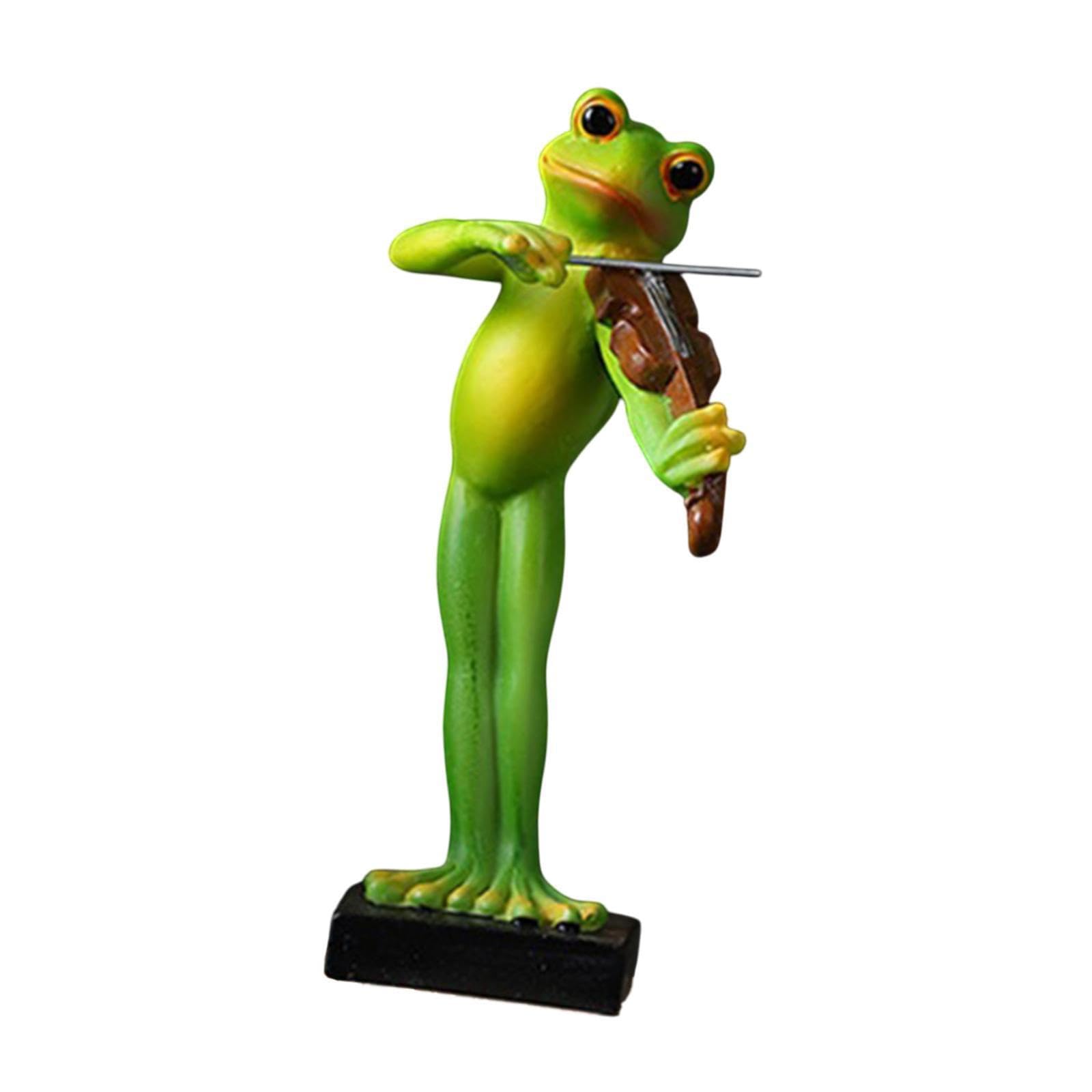 TWISAXC Suitable For Gardens Enchant Space With Playful Frog Statue Gift For Birthdays And Housewarmings Table Centerpiece Living Room Office Decor Gifts Frog
