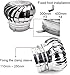 Housetop Turbine Fan Roof Vents Fan 304 Stainless Steel Exhaust Hood Cap Duct Waterproof Vent Tools,7.9inch