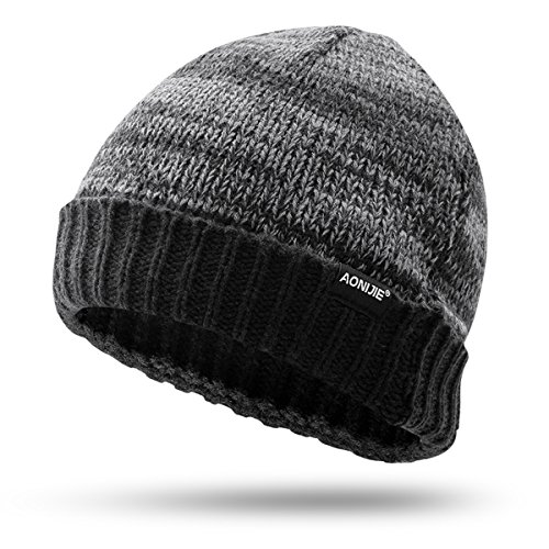 Lovtour Winter Sports Hat Warm Knit Outdoors Cap Unisex Hiking Bicycling Running Cycling Camping Fitness Woolen Knit Hat (Gray)