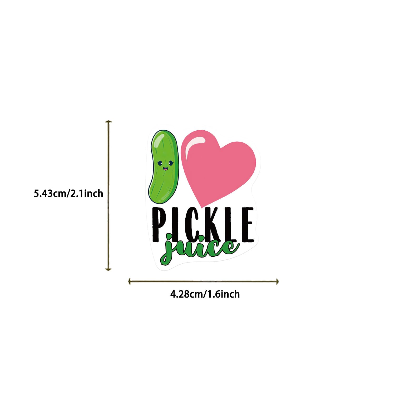Funny Pickle Stickers for Adults, Cartoon Pickle Stickers Bulk, 50PCS Vinyl Waterproof Stickers for Water Bottle, Laptop, Phone, Skateboard, Scrapbook, Journal, Luggage, Party Supplies (Pickle)