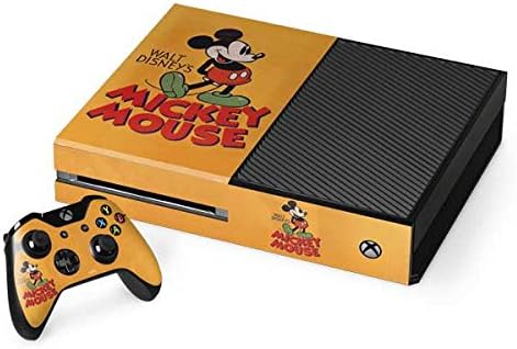 Skinit Decal Gaming Skin Compatible with Xbox One Console and Controller Bundle - Officially Licensed Disney Mickey Mouse Walt Disney Classic Character Design