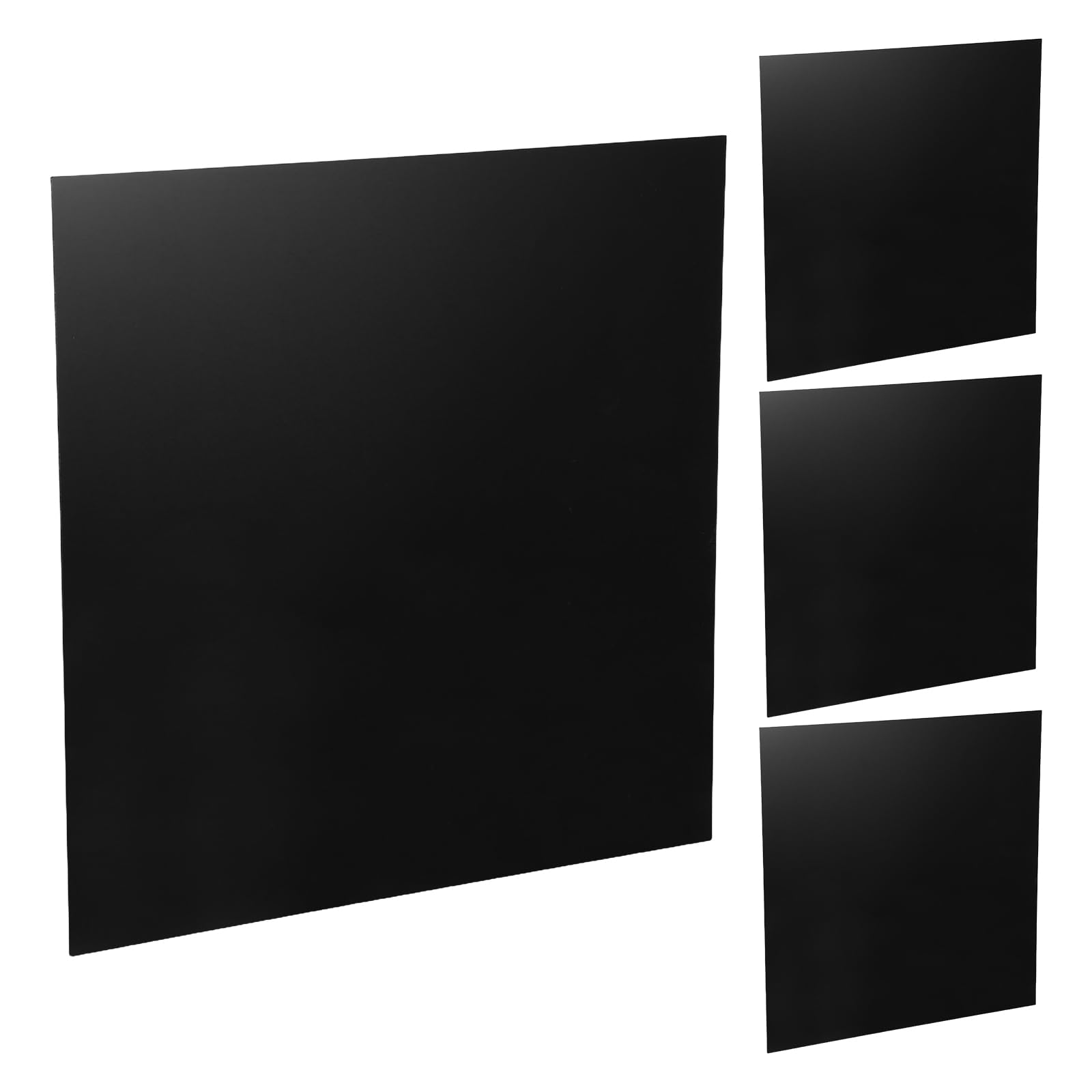Gatuida Schwarze Acrylglasplatte 2mm 4 Stück 30x30cm Hochreflektierend UV Beständig Leicht zu Gravieren Acrylplatten für Selbstgemacht Bastelarbeiten Heimdekoration und UV Druck