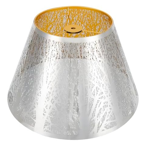 ALUCSET Etched Metal Lamp Shade Cover