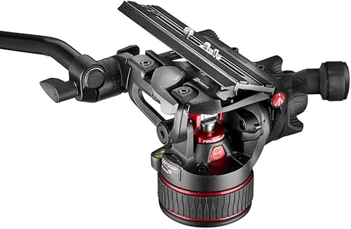 Miniatura 5 de Manfrotto Nitrotech Fluid Video Head 612 para cámaras DSLR, sin espejo, video y cine, con sistema de contrapeso continuo de 8.8-39.7 lbs, sistema de