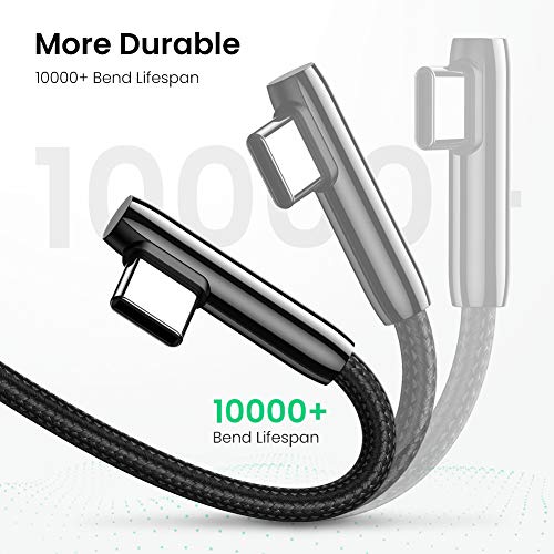 Image of UGREEN 3A 0.5m Zinc Alloy Nylon Braided USB A to Type C Fast Charging Anti-Disconnect Compatible with Galaxy S10 S10e S9 Plus Note 9 8, LG G8 G7 V40 V20 V30, Moto Z Z3, etc