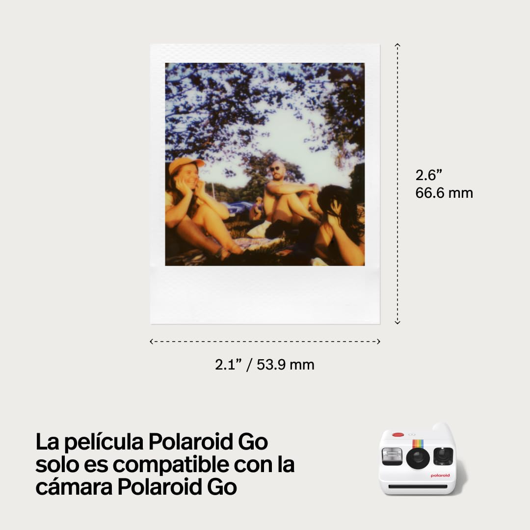 Everything Box Polaroid Go Generation 2 Camara instantanea y Pack of Film - Blanco (6282), Cámara y película