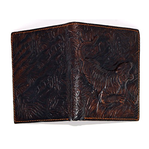 Mens Brown Wallet with Credit Card Holder Tiger Pattern4