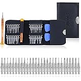 28-teilig Schlitzbits: 4 Schlitz-, 5 Kreuzschlitz-, 2 Pentagramm-Aufsätze, 10 Torque-Wechseleinsätze, 2 Tri-Wing-, 1 Dreieck-, 1 Rund-, 2 Phillips-, 1 Standoff Aufsatz