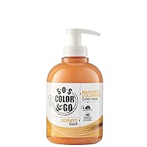 A ALAMA Professional Alama Professional S.O.S Color&Go Maschera Colore Dorato, Nutriente, Ravvivante, Riflessante e Tonalizzante per Capelli Naturali, Colorati e Con Mèches
