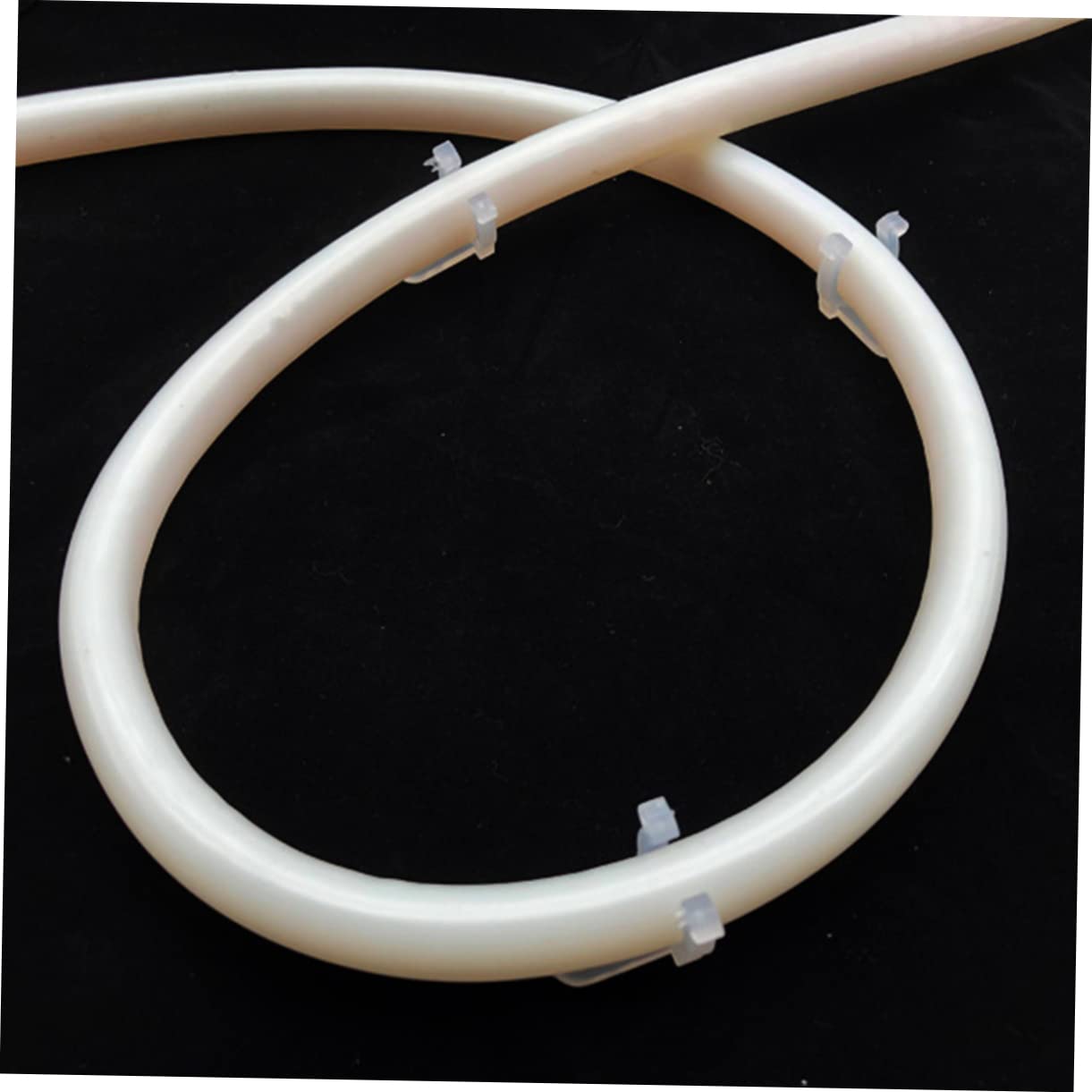 STOBAZA 10-Pack PVC Led Rope Light Clips Holder Sturdy Mounting Clips for Round Rope Lights Easy Install for Outdoor Wedding Patio