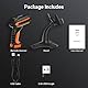 Tera Pro 3 in 1 Extreme Leistung Barcodescanner Kabellos 1D 2D QR Bluetooth Kabellos 2,4G & Kabelgebunden USB-C Industriell 1D Barcode Scanner 2500mAh Exzellente Fallfestigkeit mit Ständer 8100 Orange