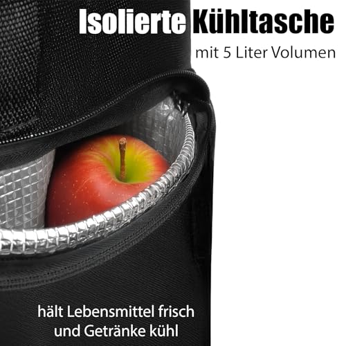 BigDean Einkaufstrolley klappbar mit Kühlfach - auch als Sackkarre nutzbar - Einkaufswagen mit extra großen Reifen – Bild 6