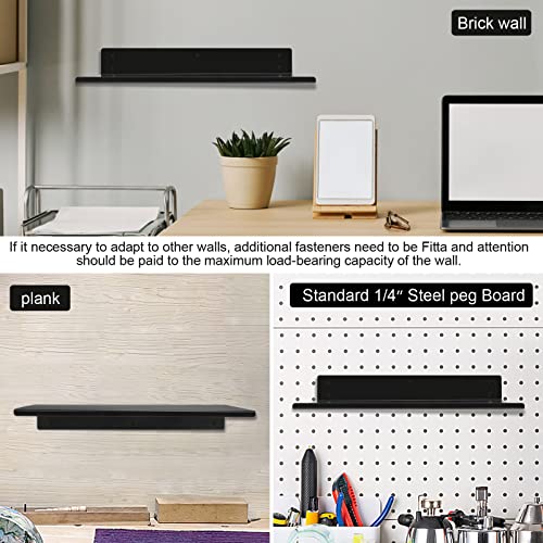 Daanxw Multi-Functional Steel Shelf, Pegboard Shelf,Can Be Used Alone Or For Pegboard, Wall Mounted Shelf,Pegboard Shelves,Pegboard Shelf Brackets,16 Inchx7.2 Inch thumb #4