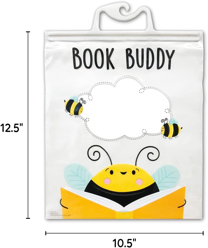 CTP Busy Bees Bee a Reader Book Buddy Bags (Creative Teaching Press 10838)