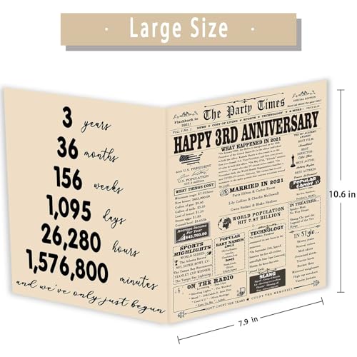 YiKaLus-Big-3rd-Anniversary-Card-for-Him-Her-Funny-3-Year-Wedding-Aday-Gifts-for-Husband-Wife-Leather-Anniversary-Cards-Gifts-for-Women-Men
