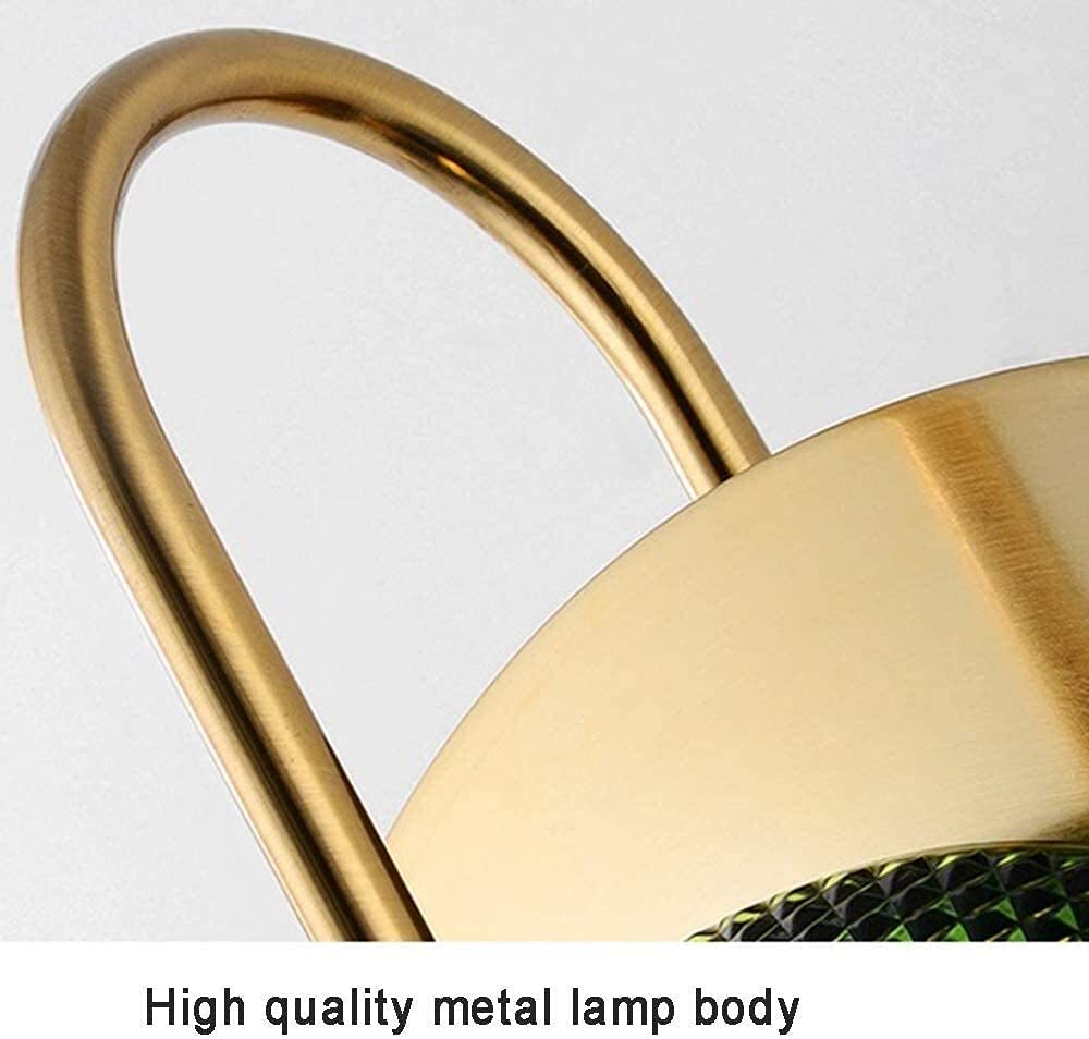 Lámparas de pared LED con pantalla de vidrio, lámpara de pared de soldadura sin costuras personalizada a prueba de óxido, lámpara de pared redonda simple de hierro forjado, lámpara de pared para