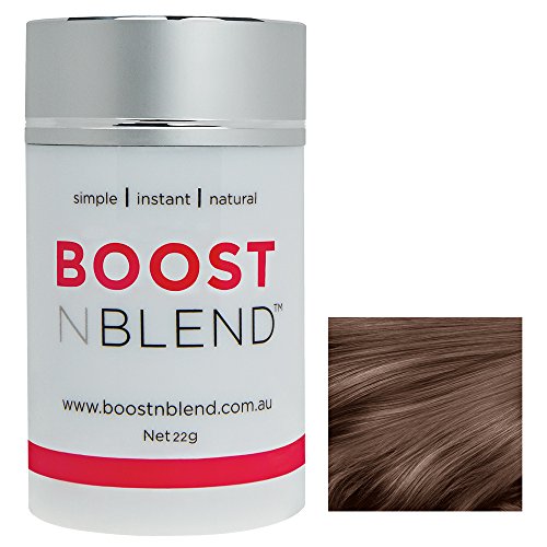 BOOST N BLEND Medium Brown Women's Hair Loss Concealer with magnifying mirror - Thumbnail 6