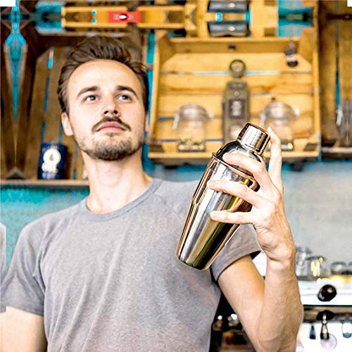 Sipobuy 5 Stks/set Wijn Mixers, 750 Ml Thuis Bar Barman Cocktail Shaker Maken Kit, roestvrij Staal Tool Set Bevat Shaker… - Afbeelding 5