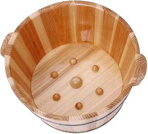 Qwaxtriw Drewniana Wanna Stóp Relaksacyjna Masażer