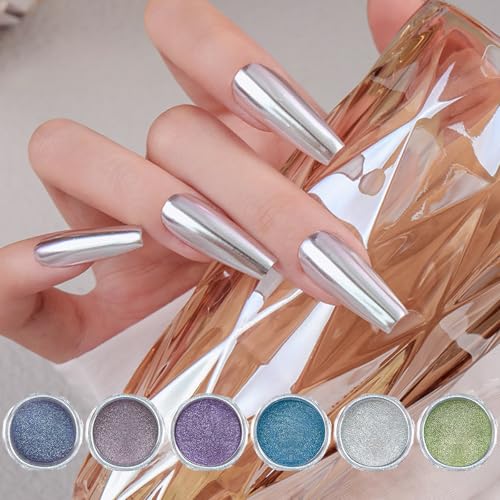 Nails Powder Pigment Colorful Nails Powder Mirrored Effect Nails Arts Easy To Apply Sparkling Nails Power