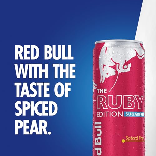 Red Bull Energy Drink Sugar Free Ruby Edition Spiced Pear 355ml x12