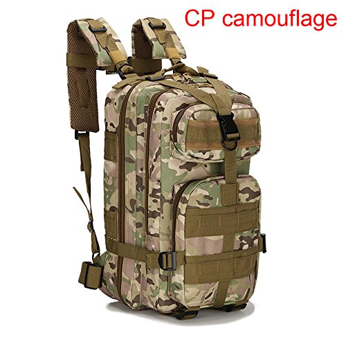 Greenpromise Bolsa de Deporte para Hombre y Mujer, 30 L, para Senderismo, Camping, Viajes, Senderismo, Mochila Táctica Militar, CP Camouflage