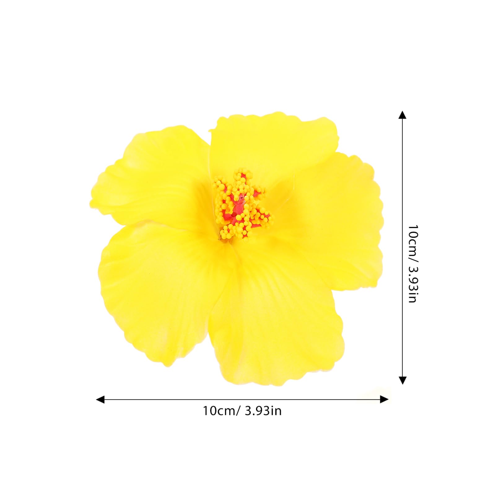 10 Pcs Artificial Flowers Decoration Lifelike Faux Hibiscus...