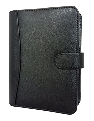 Collins Stirling Premium - Agenda de piel con anillas, color negro, 2014 (inglés)