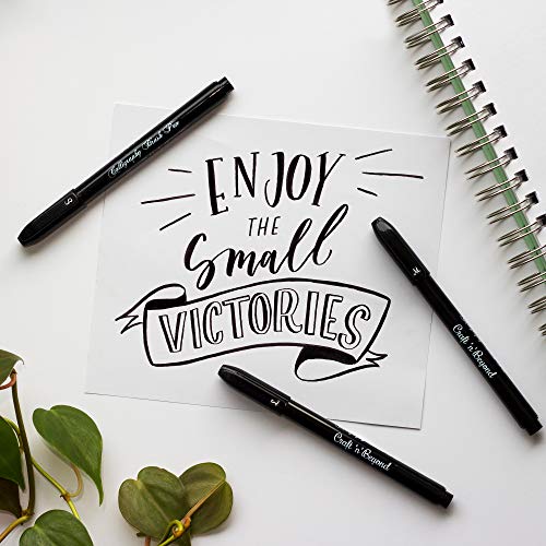 Craft 'N' Beyond CNB-001 Calligraphy Brush Pens Pack Of 3 Small thumb #2