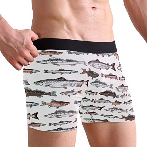 ZZKKO Shark Otter Frog Mens Boxer Briefs Underwear Breathable Stretch Boxer Trunk with Pouch S-XXL2