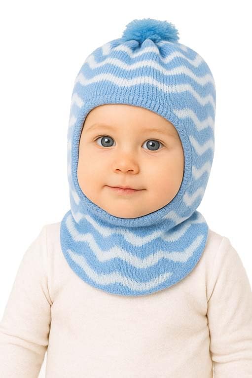CHACKO Woolen Monkey Beanie Cap for Babies – Soft & Warm Winter Cap for Baby Boys & Girls