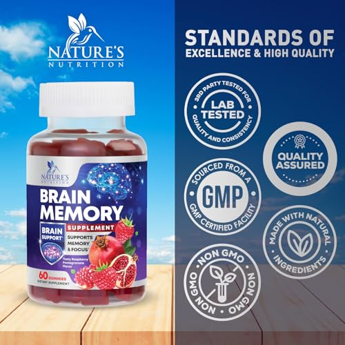 Nature'S Nutrition NNMEMORYGUMMIES Brain Memory Supplement Gummy thumb #3