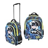 Bioworld Batman Hero Surrounded By Bats 16' Rolling Travel Backpack