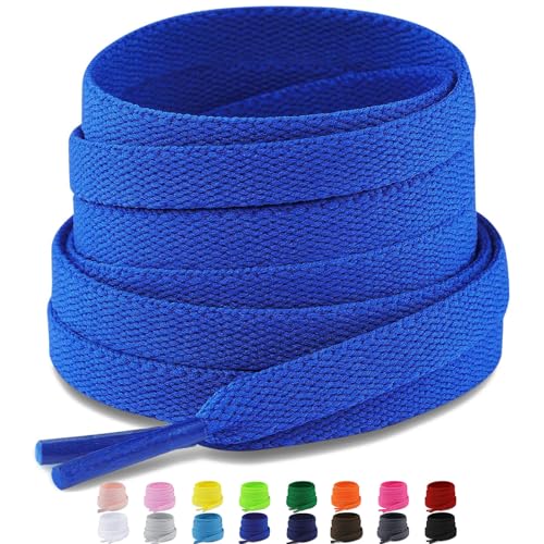 Puzeam 2 Paar Premium Schnürsenkel flach reißfest Schuhbänder 8 mm breit...