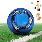 Afenau Lederfussball, Fußball Größe 5, Fußball Kinder Unisex, Offizieller Training Fusball, Mini Fussball für Jugendliche und Erwachsene, Outdoor-Indoor