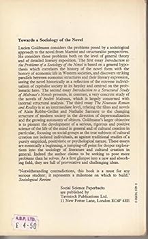 Paperback Towards a Sociology of the Novel Book
