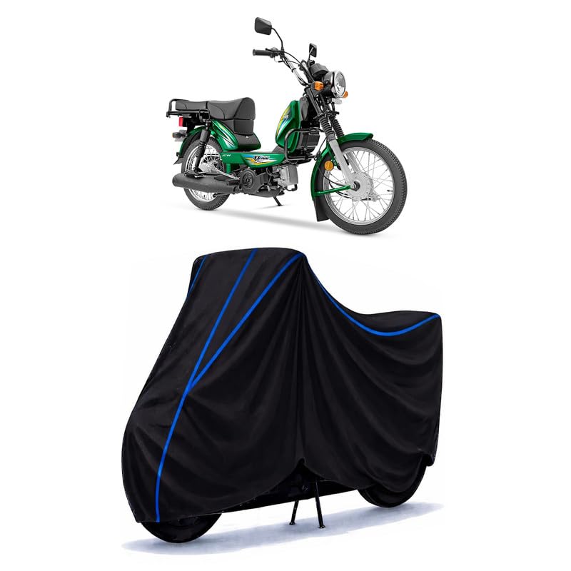 Image of BIR Bike Cover Compatible with TVS XL 110 Water Resistant for All Motorcycles & Rain | Heavy Duty Taffeta Fabric | UV Protection, Dustproof, Scratchproof | All Weather