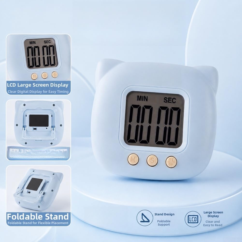 Temporizador Digital ABS con Pantalla LCD Clara(orange)