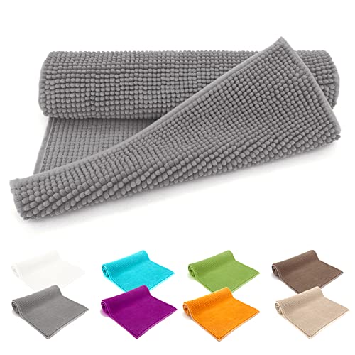 heimtexland ® Badvorleger Chenille Super Flauschig Saugstark Badteppich...