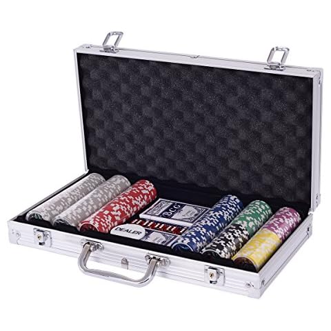 Malette de Poker COSTWAY 300 Jetons Cover