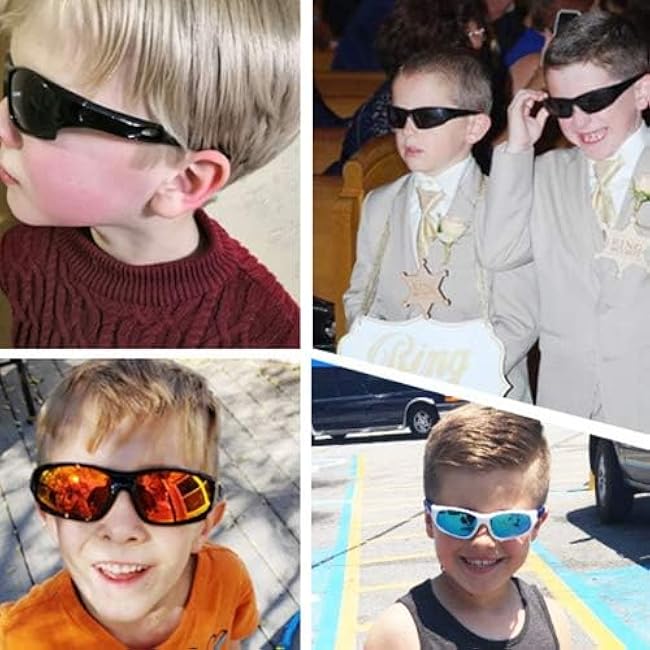 ATTCL Kids Hot TR90 Polarized Sports Sunglasses For Boys Girls Child Age 3-10