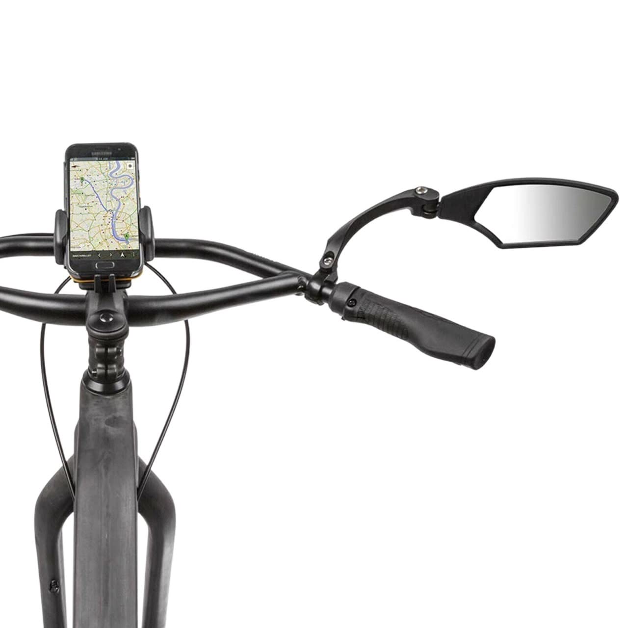 Fahrradspiegel, drehbar, für Fahrräder, große Reichweite, Rückspiegel, verstellbar, für Roller, E-Bike, Fahrradlenker, Rückspiegel, Fahrradspiegel (rechts, Einheitsgröße)