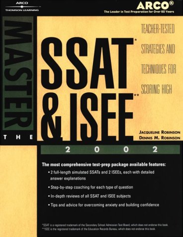 Amazon.com: Master the SSAT/ISEE, 2002/e (MASTER THE SSAT AND ISEE ...