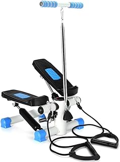 Stepper Exercise Machine For Home 2In1 Stepper With Power Ropes-Stx300 Swing Stepper & Sidestepper For Beginners & Advanced Users, Up-Down-Stepper With Multifunction Display, Hometrainer Wit